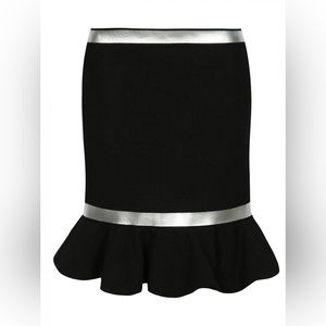 NWT Moschino Couture Virgin Wool Black Skirt